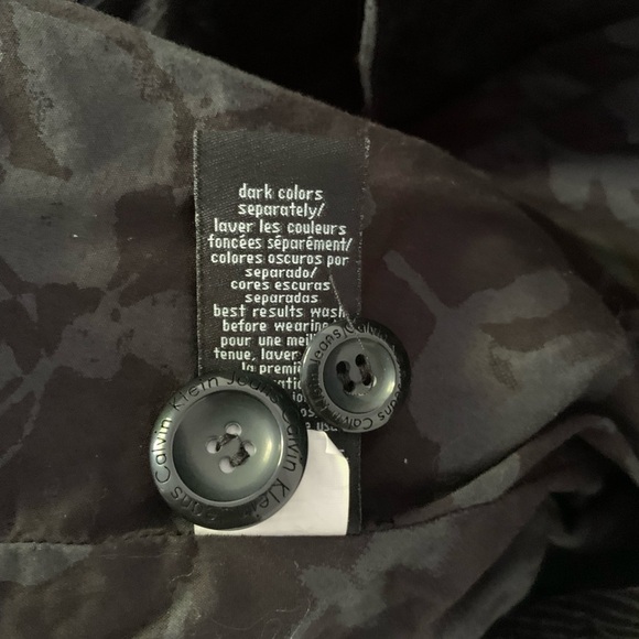 Calvin Klein Jeans Womens Black Corduroy Wide Wale Blazer Jacket Size Small - Picture 7 of 10